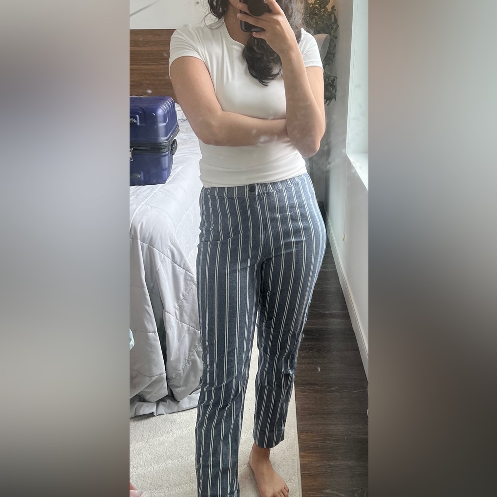 Brandy Melville John galt pants striped denim